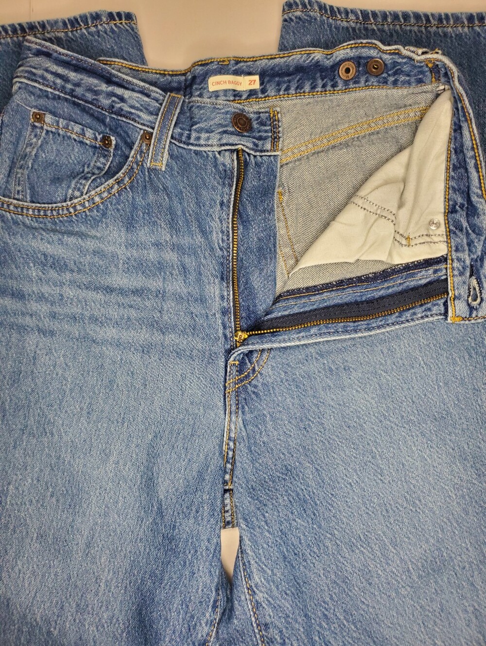 Levi's Cinch Baggy Lightweight Women's Jeans Size 27 - Picture 9 of 13